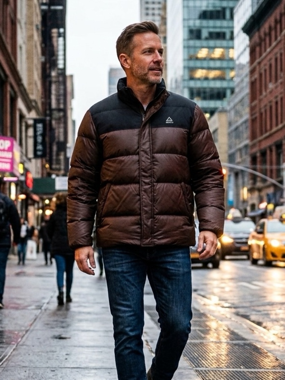 NEW With Tags Gerry Men's XXL Expedition Puffer Jacket Espresso